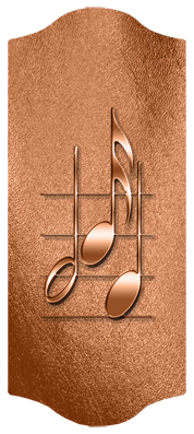 DARAY C 382 CP Music Notes Copper